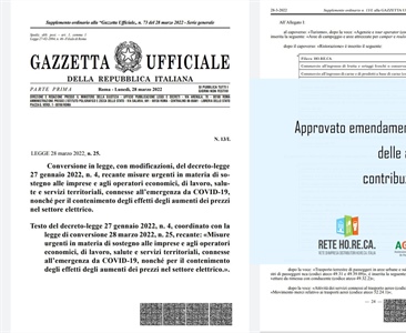 AGRODIPAB – RETE HORECA approvato primo emendamento